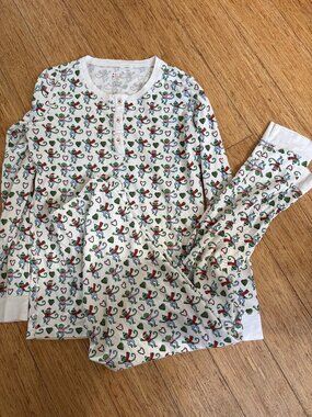 Roller rabbit pajamas Soft Monkey Heart Top Long Bottoms Size 14 Years